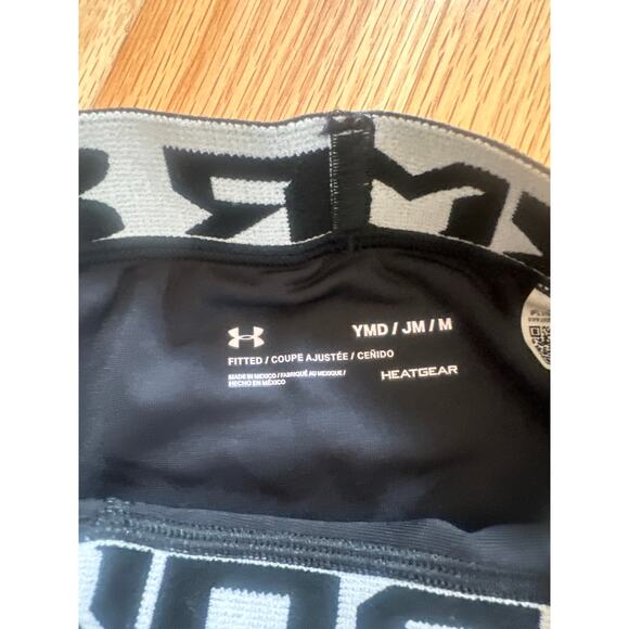 Under Armour HeatGear Compression Leggings - Size YMD (M) - Black - Picture 2 of 3